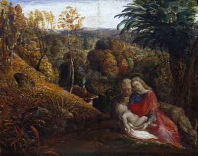 Die Rast auf der Flucht nach Ägypten von Samuel Palmer